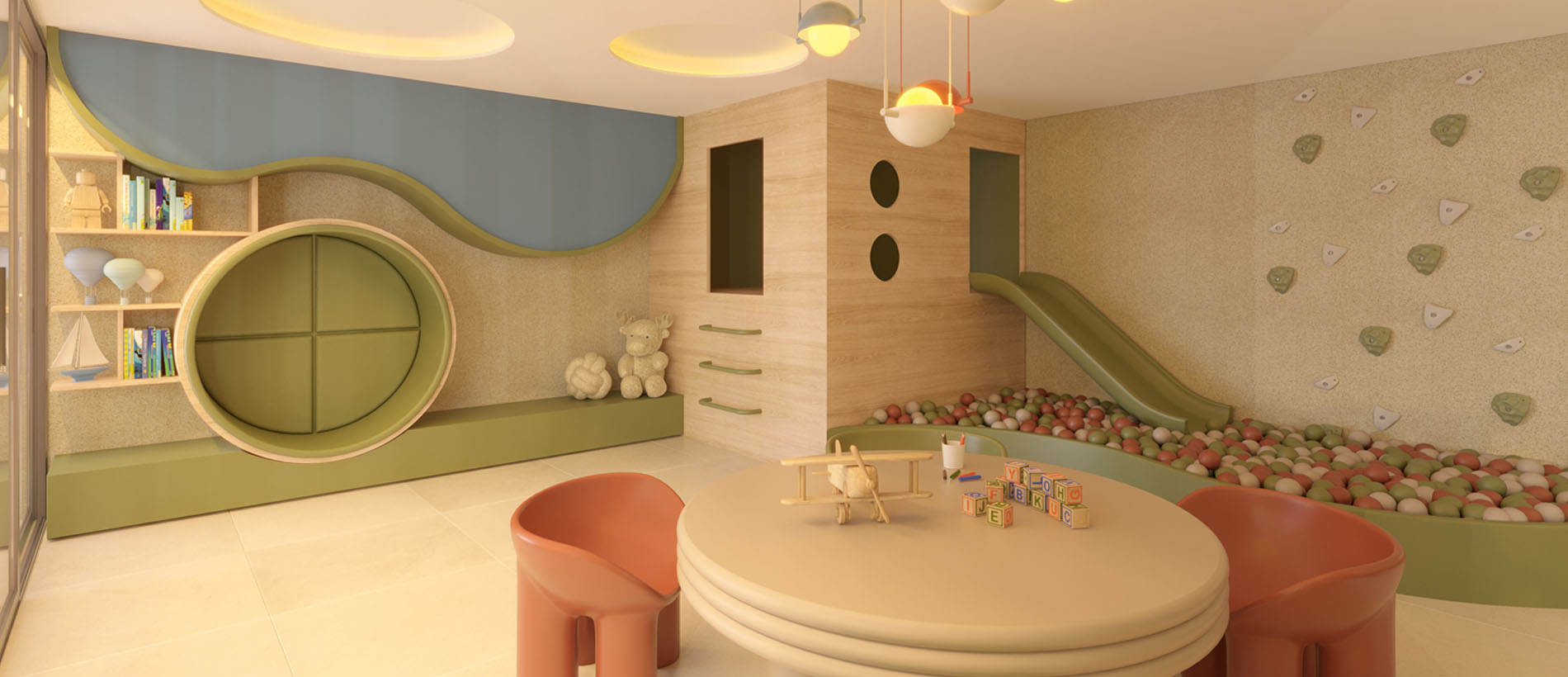 Espaço kids e brinquedoteca